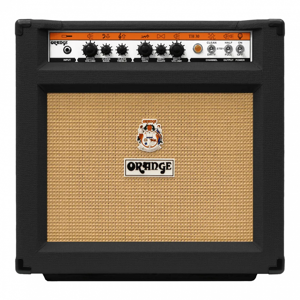 Комбопідсилювач для електрогітари Orange TH30 Black