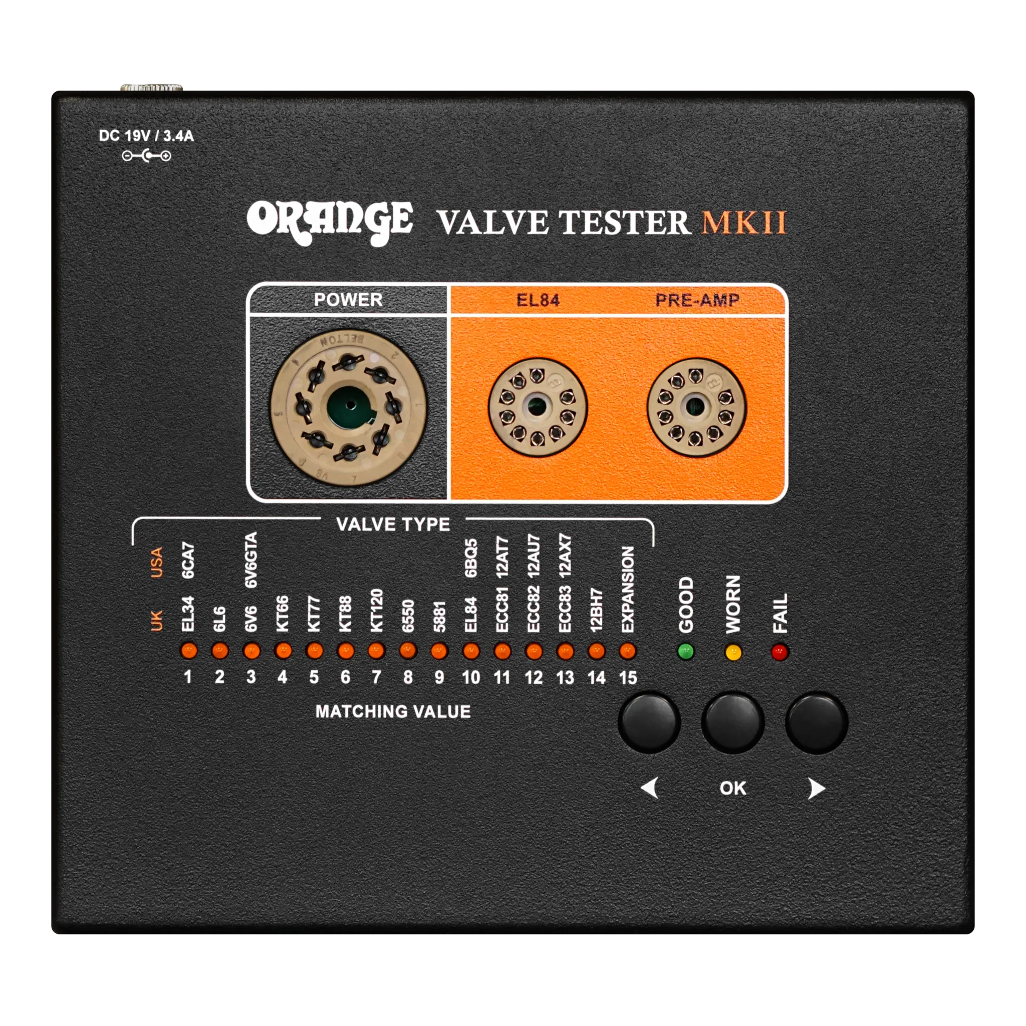 Тестер для електронних ламп Orange Valve Tester MKII