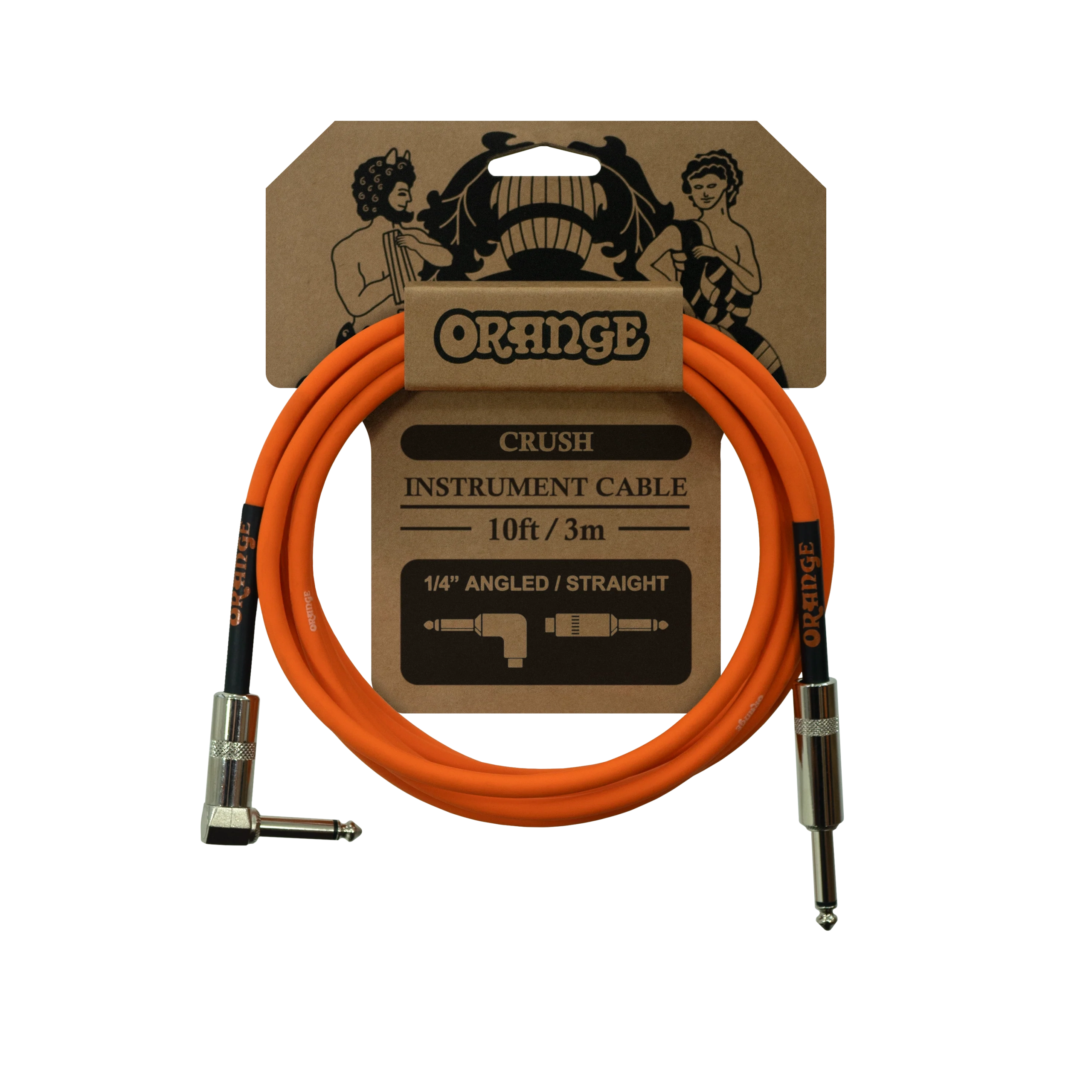 Кабель інструментальний Orange Crush CA035 (Jack 6,3 мм/Jack 6,3 мм (кутовий), 3 м)