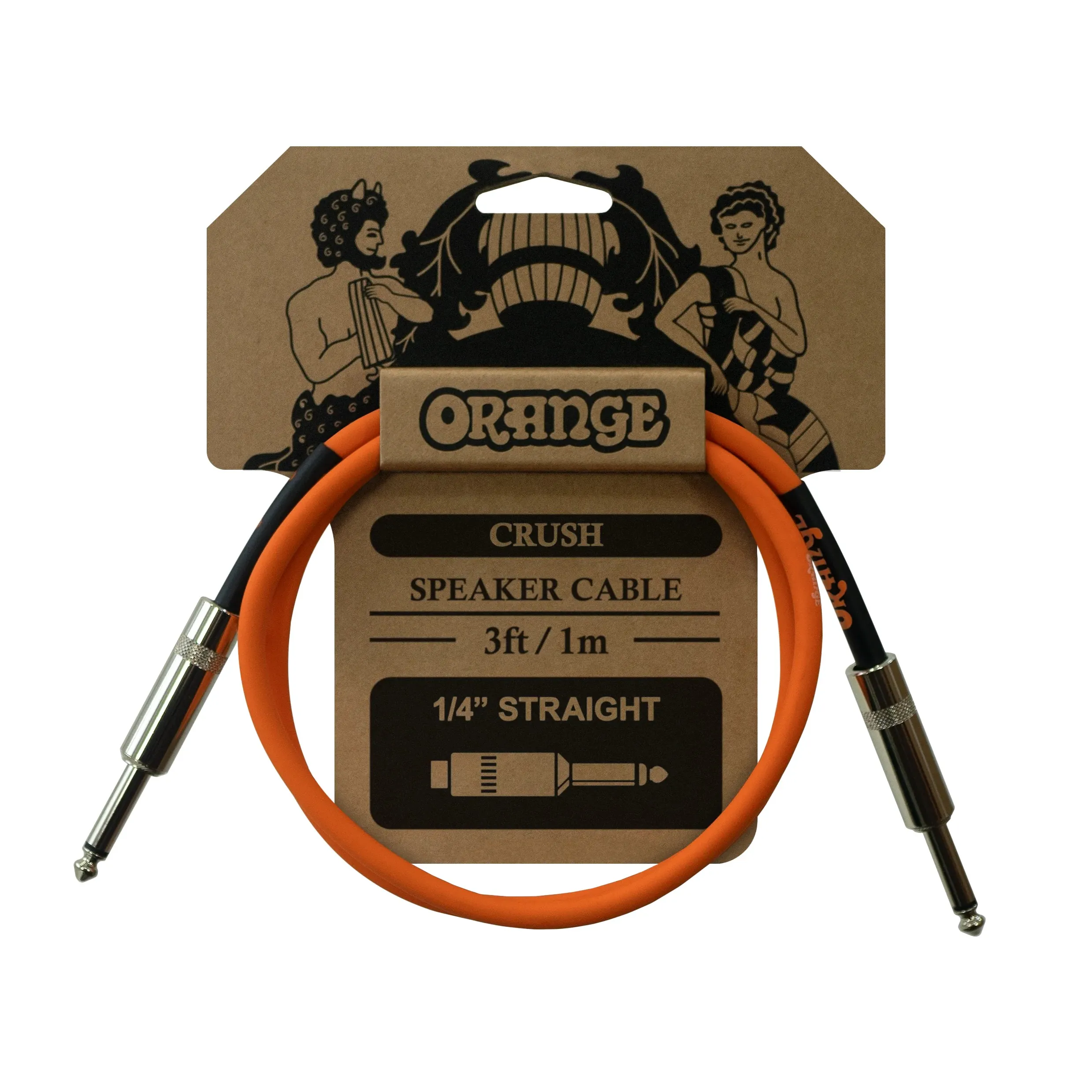Кабель акустичний Orange Crush CA040 (Jack 6,3 мм/Jack 6,3 мм, 1 м)